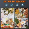 7.5" Clear Plastic Knives Heavy Duty Upgraded Heat Resistant & BPA Free, Solid and Durable Plastic Cutlery, Premium Disposable Knives, for Party Supply(84 Count)