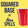 SOLO Cup Company Red Squared Plastic Party, 18 Ounce, 200 Count