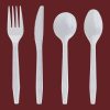 Party Bargains Disposable Cutlery set, SAPPHIRE Design, Clear Color, 360 Pieces: 180 Forks, 120 Spoons, 60 Knives
