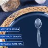 Party Bargains Disposable Cutlery set, SAPPHIRE Design, Clear Color, 360 Pieces: 180 Forks, 120 Spoons, 60 Knives